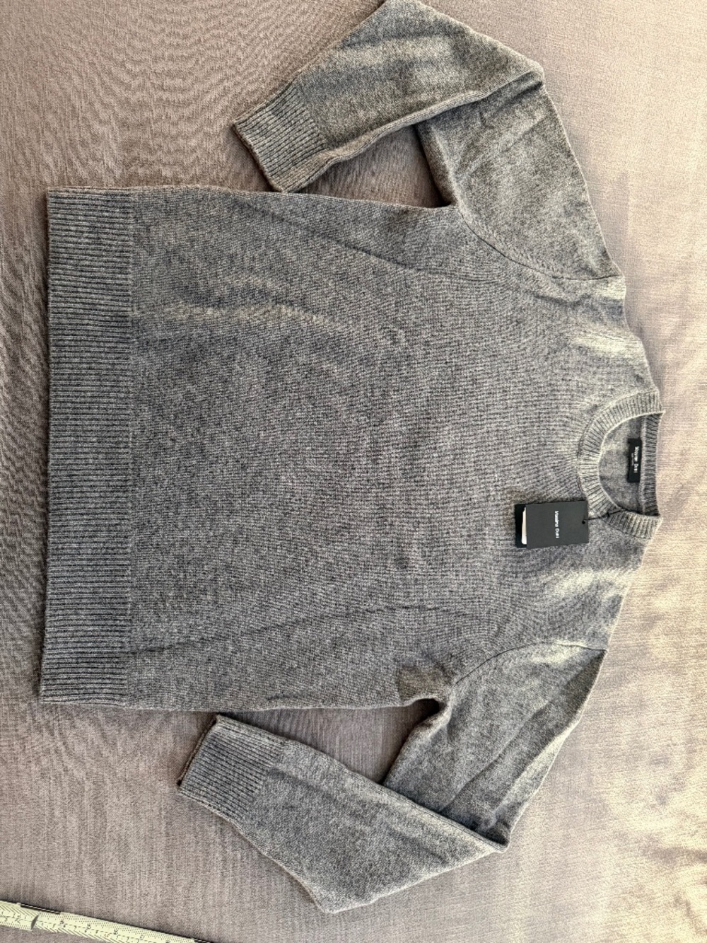 Massimo Dutti Wool Cashmere Crewneck Sweater Men’s Medium Anthracite Grey NWT